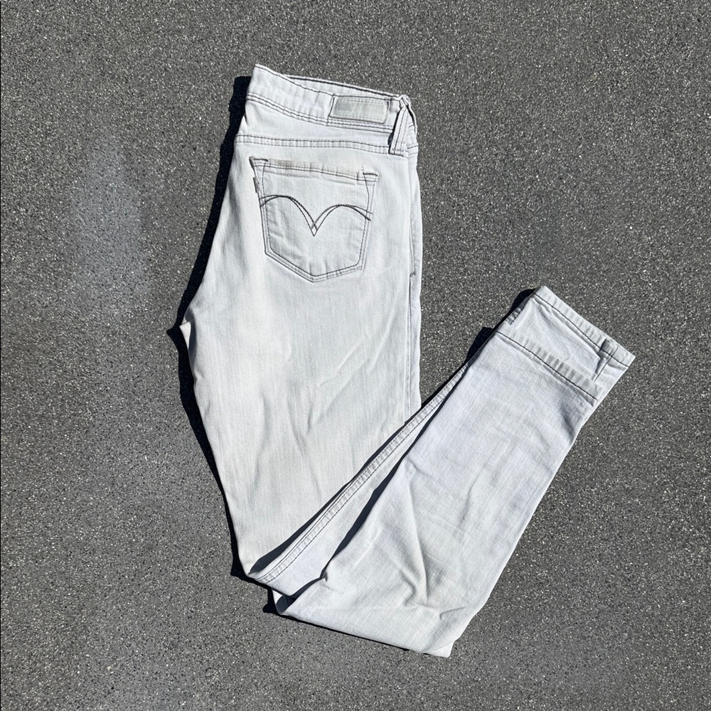Levi's Light Gray Skinny Jeans - Women's